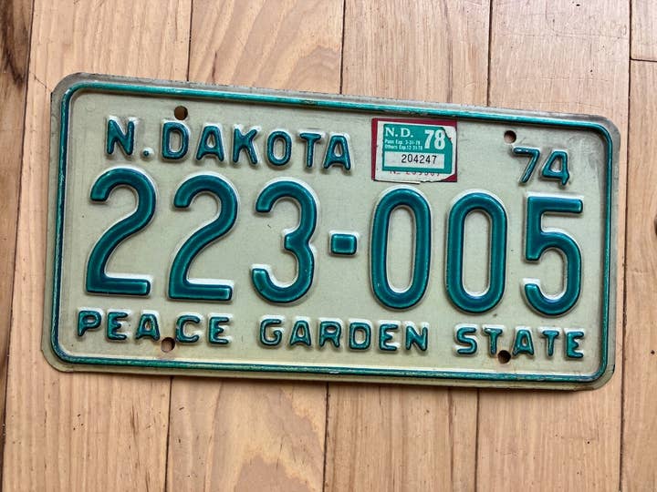 1978 North Dakota kentekenplaat voor wholesale door RusticPlates