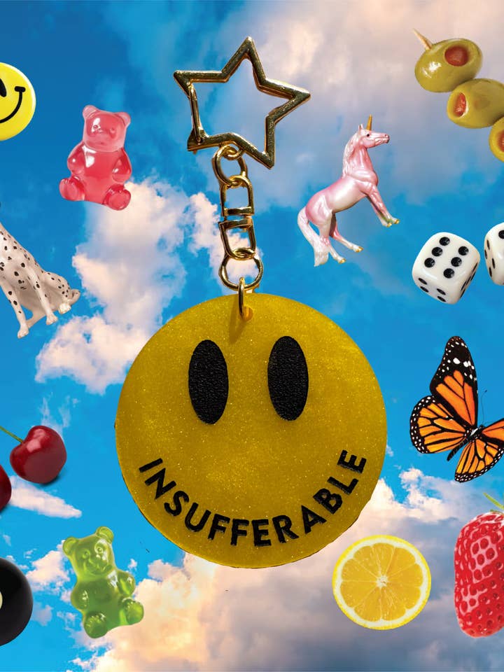 Insufferable Keychain for wholesale by No Guts No Glory Jewelry + Co