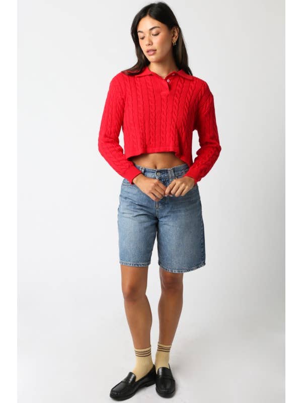 Olivaceous - Wholesale Knit Top - Women's - Norah Collar Knit Top23