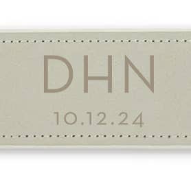 Weddingstar Inc. - Wholesale Bottle/wine opener - Leather Wrapped Bar Blade Bottle Opener - Modern Monogram