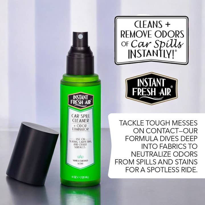 Instant Fresh Air - Wholesale Automotive Cleaning Products - Car Spill 4 Oz., Cleaner + Odor Eliminator -Display1
