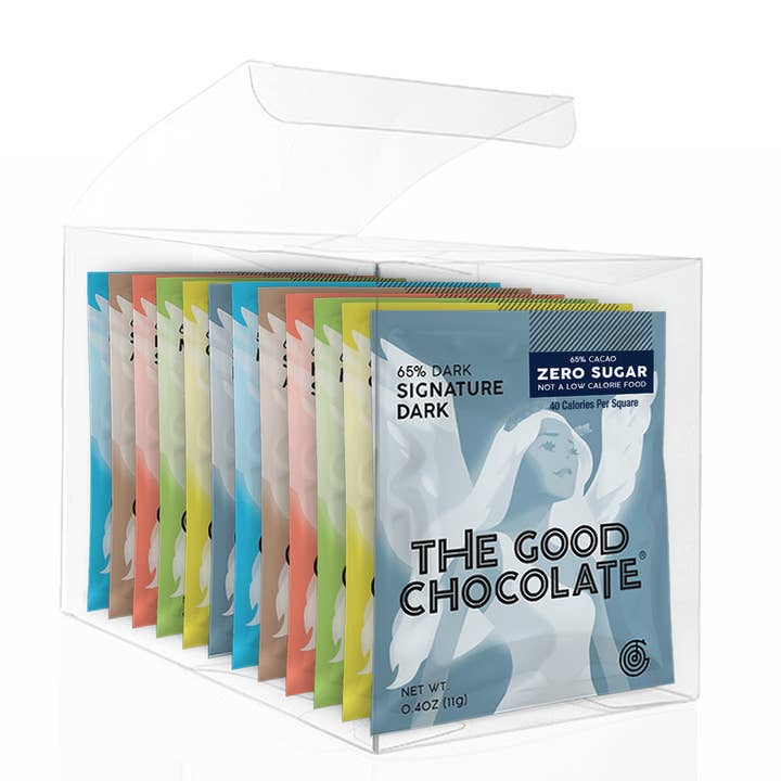 Original Variety Chocolates 12 Squares / Gift Pack for wholesale by The Good Chocolate