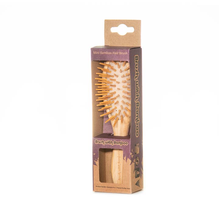 Brush With Bamboo - Wholesale Hair Brush/Comb - Mini Bamboo Hairbrush