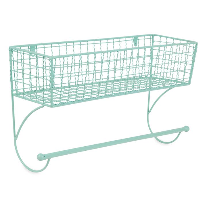 Welcome Home Unbeatable Deals - Wholesale Towel Holder/Hanger - Large Aqua Farmhouse Towel Rack