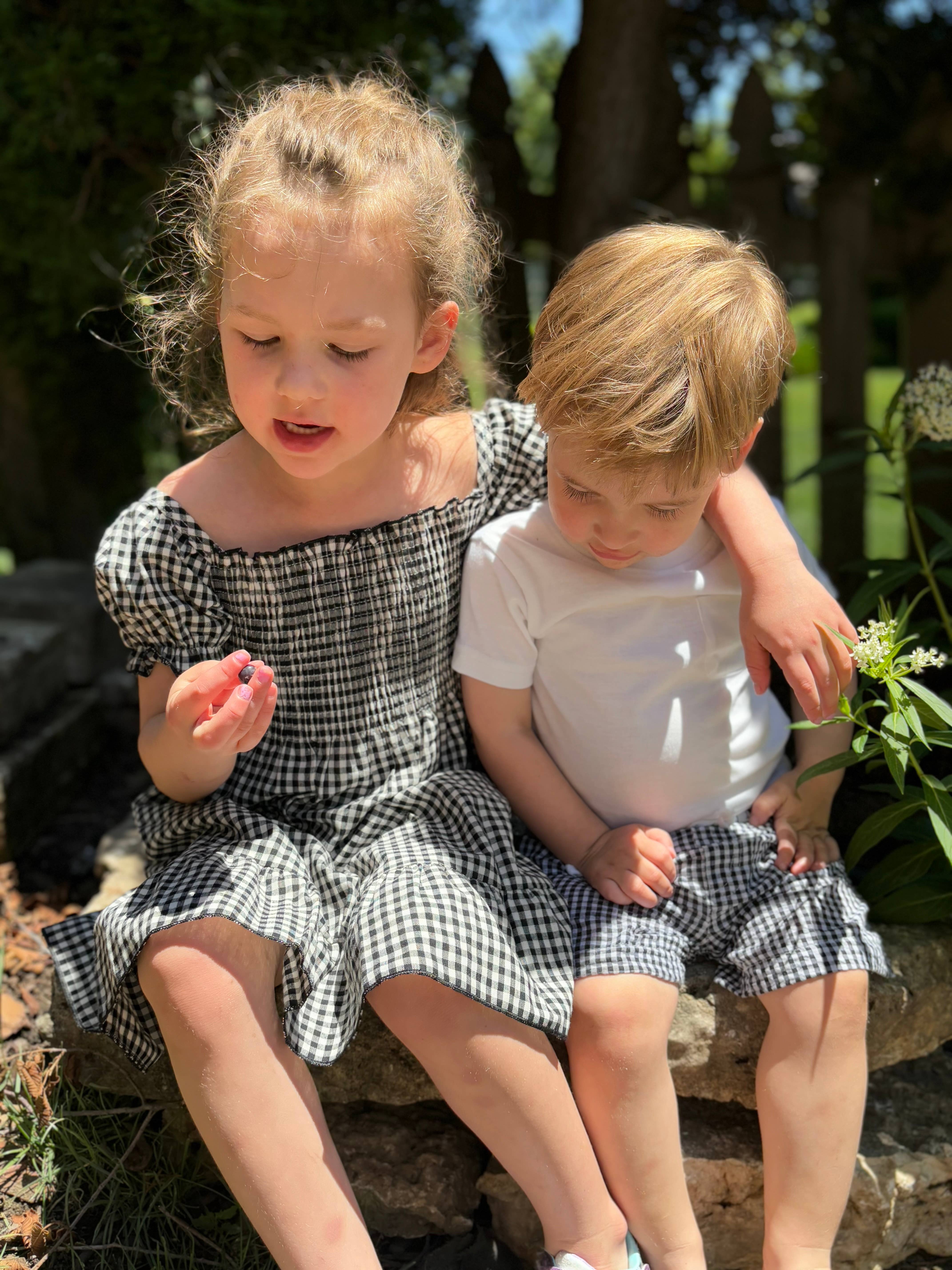 Melt Children's Clothing – Engroshandel Kjole - Børn – Sort Gingham kjole3