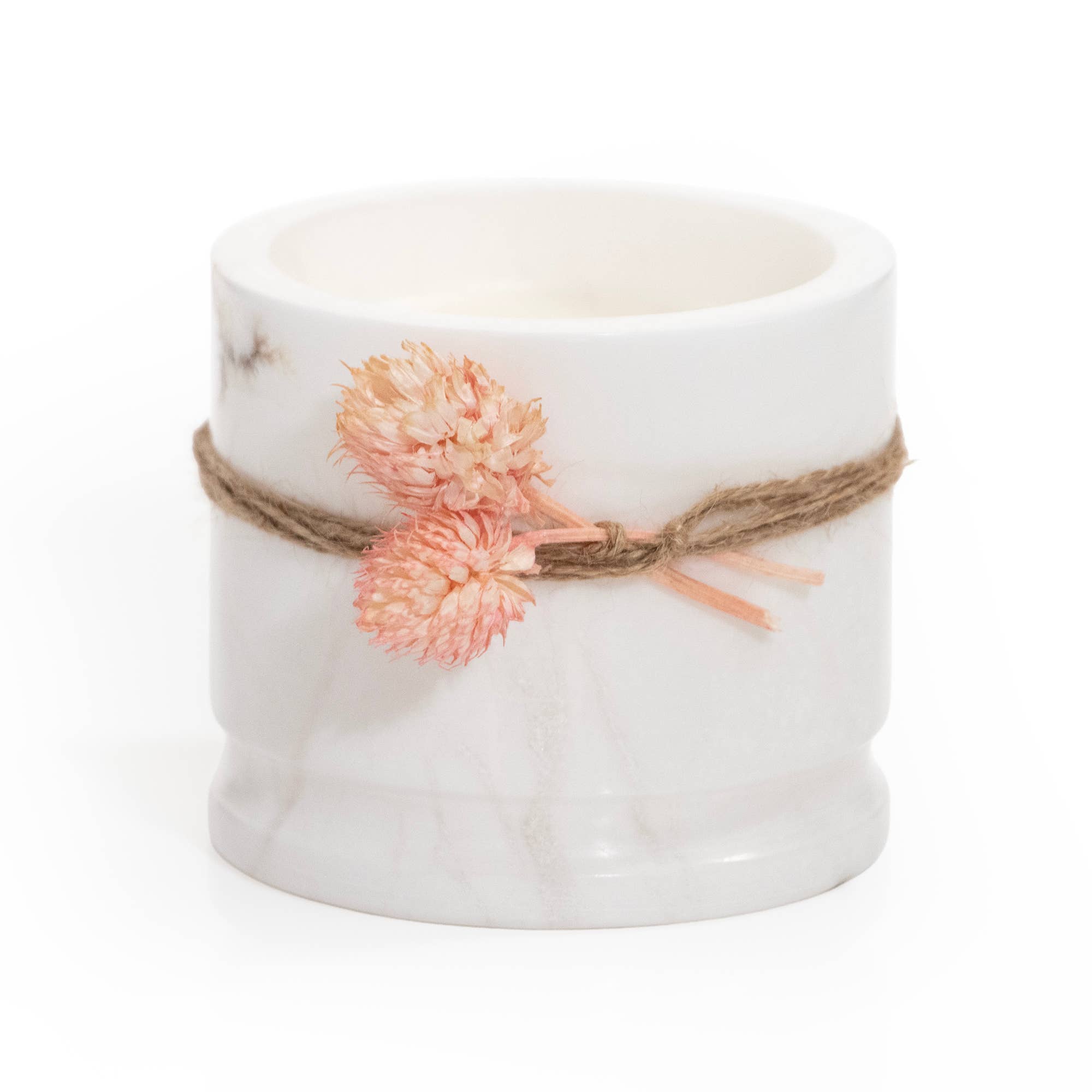 Andaluca - Wholesale Jar/Filled Candle - Palo Santo Scented White Marble Candle5