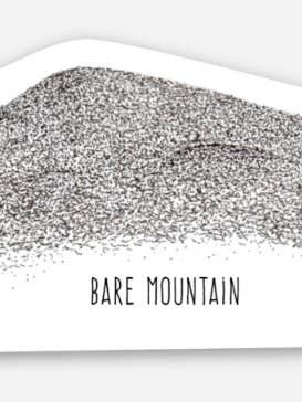 Autocollant Bare Mountain pour la vente par Drawn to Ecology