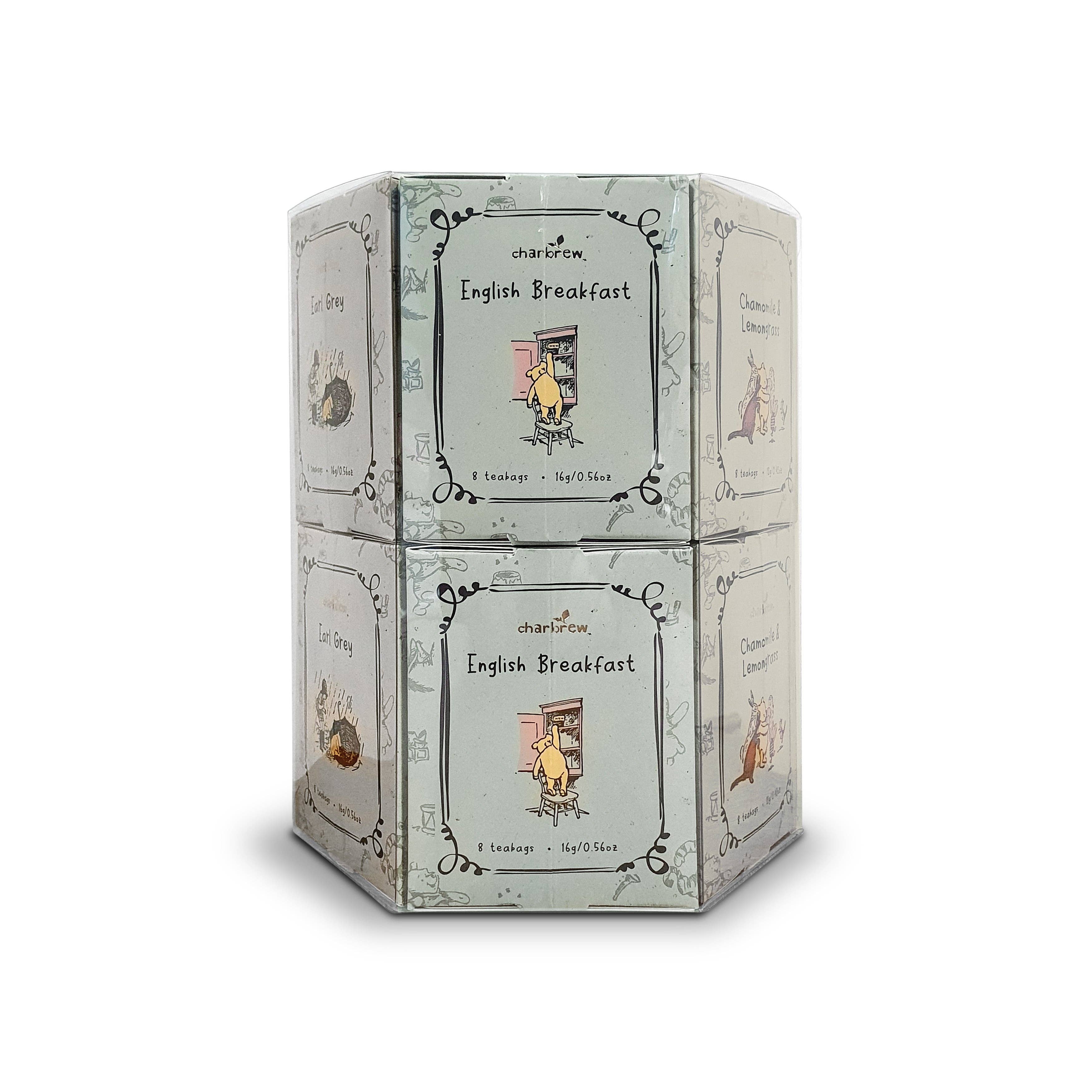 Charbrew Tea & Coffee – Großhandel Teebeutel – Winnie Double Hex Tee-Geschenkset, 96 Teebeutel2