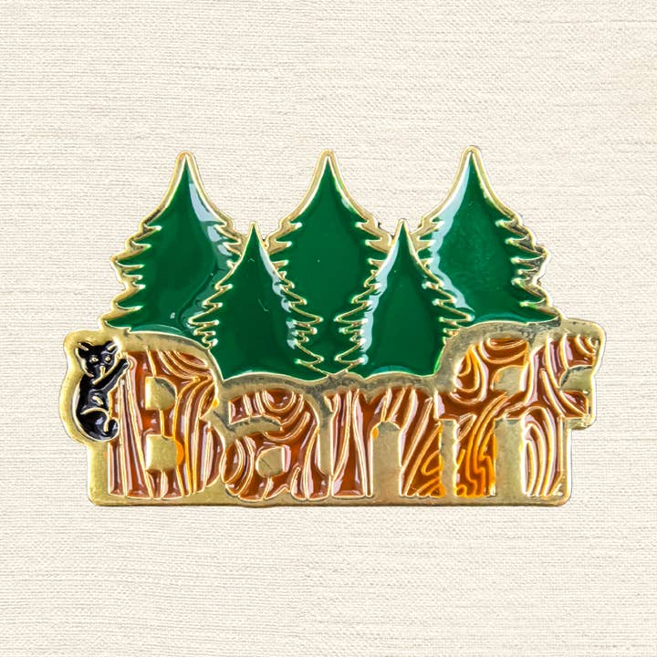 Banff Forest Playtime Enamel Pin for wholesale by Northern Icons Canada