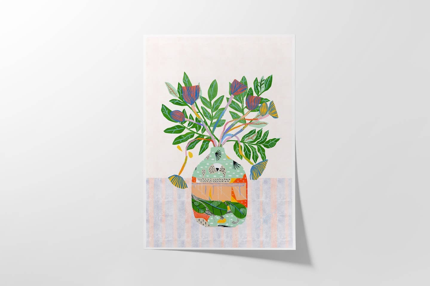 Violet Red Studio - Wholesale Art Print - Greenery Bouquet Print1