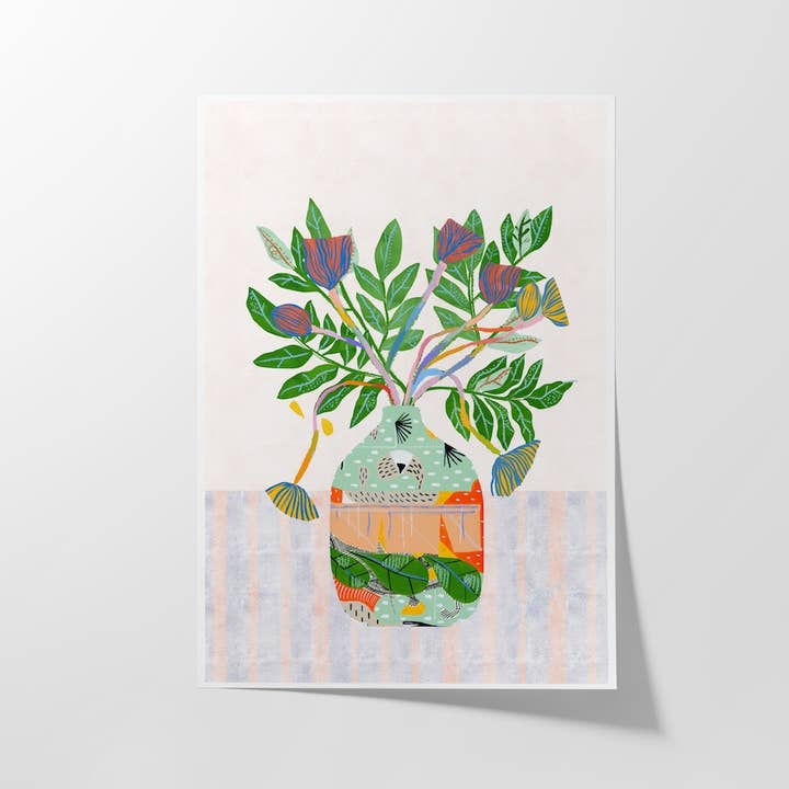 Violet Red Studio - Wholesale Art Print - Greenery Bouquet Print1