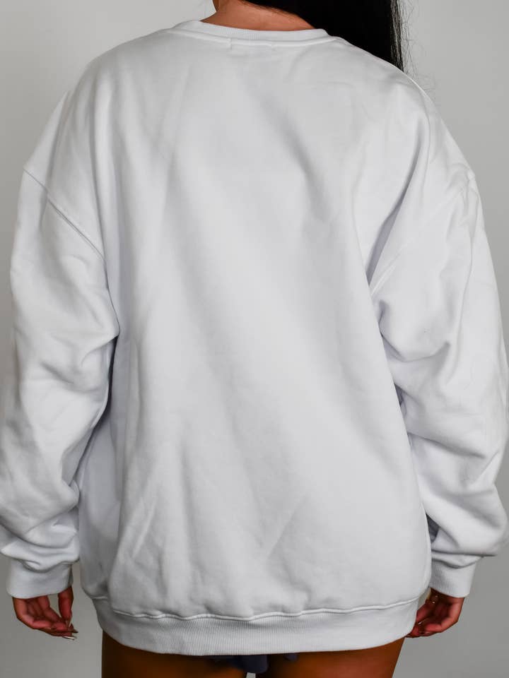 TooLooLah - Wholesale Sweatshirt - Women's - Baseline Embroidered Sweatshirt - White5