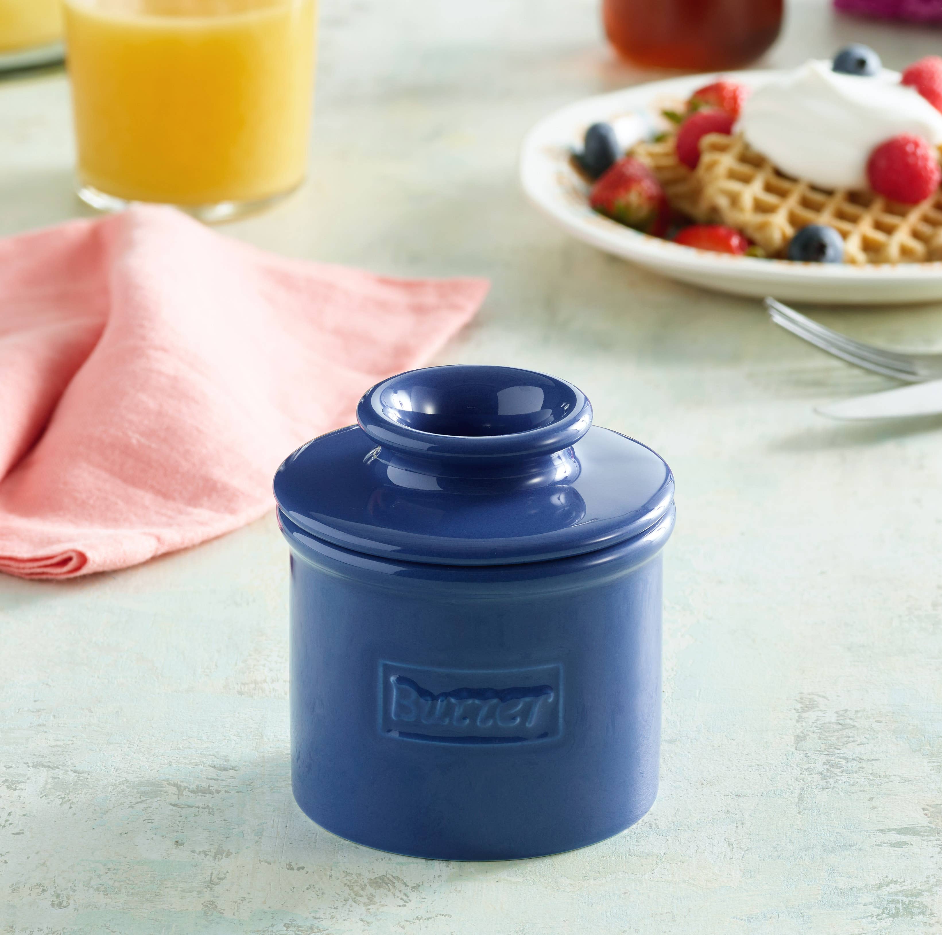 The Original Butter Bell® Crock - Wholesale Butter Dish - The Original Butter Bell® Crock - Cafe Royal Blue2