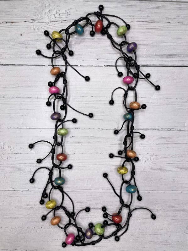 Alisha.D Multi Color Beaded Edgy Necklace for wholesale by LIOR / ALISHA D