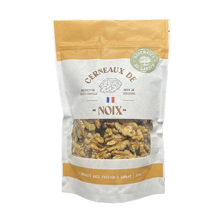 Extra half walnut kernels - 250g for wholesale by NOYERAIES DU LANDER