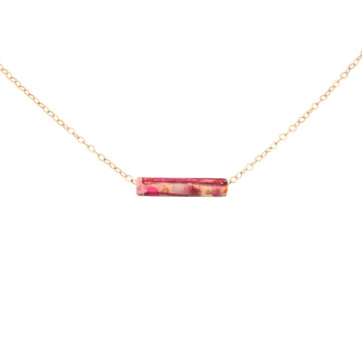 Rosa keramischer Halsreif für den Großhandel von Aerlume