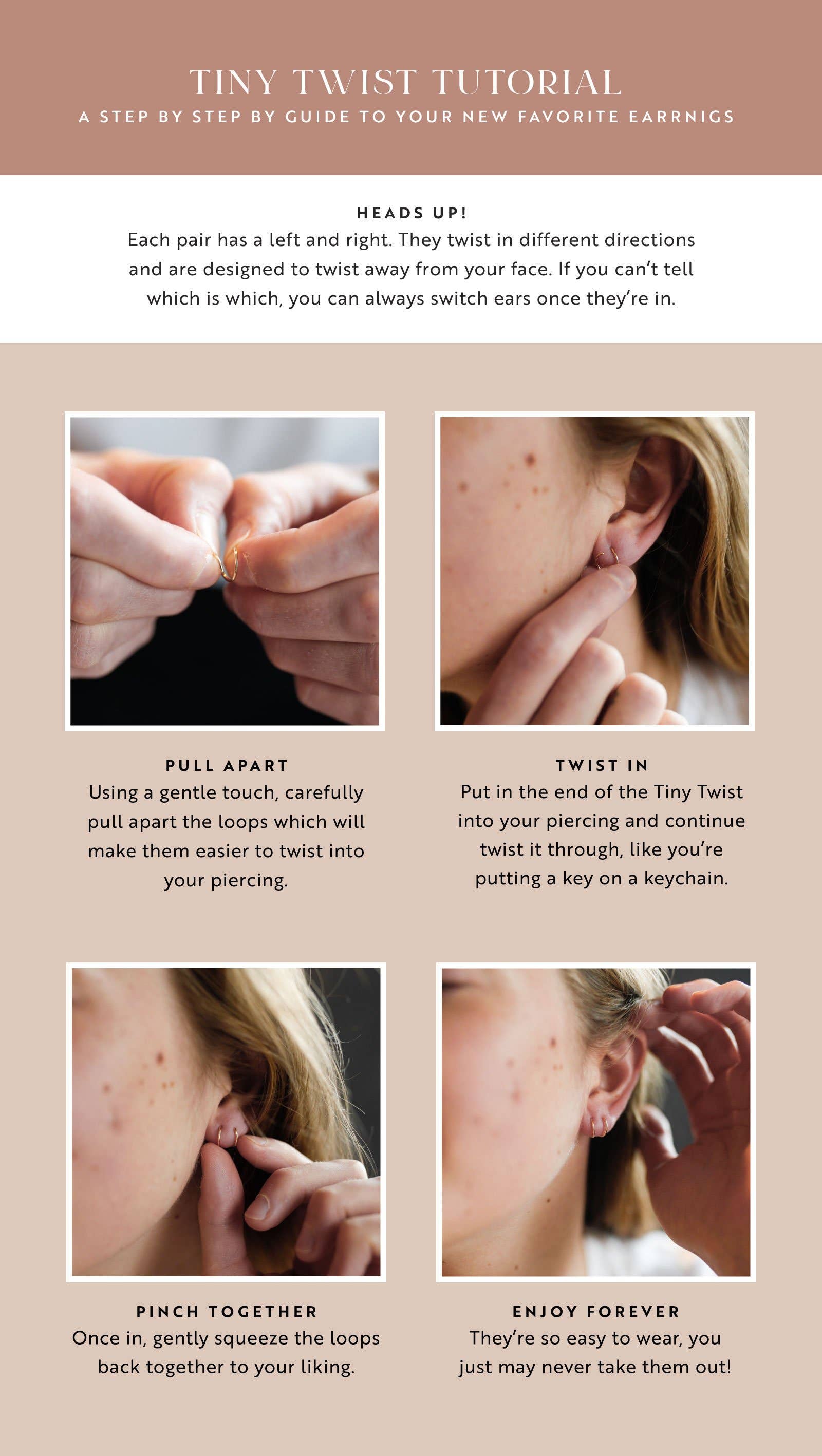 Hello Adorn - Venta al por mayor Pendientes ear cuff - Pendientes Tiny Twist | Relleno de oro de 14 kt y plata esterlina13