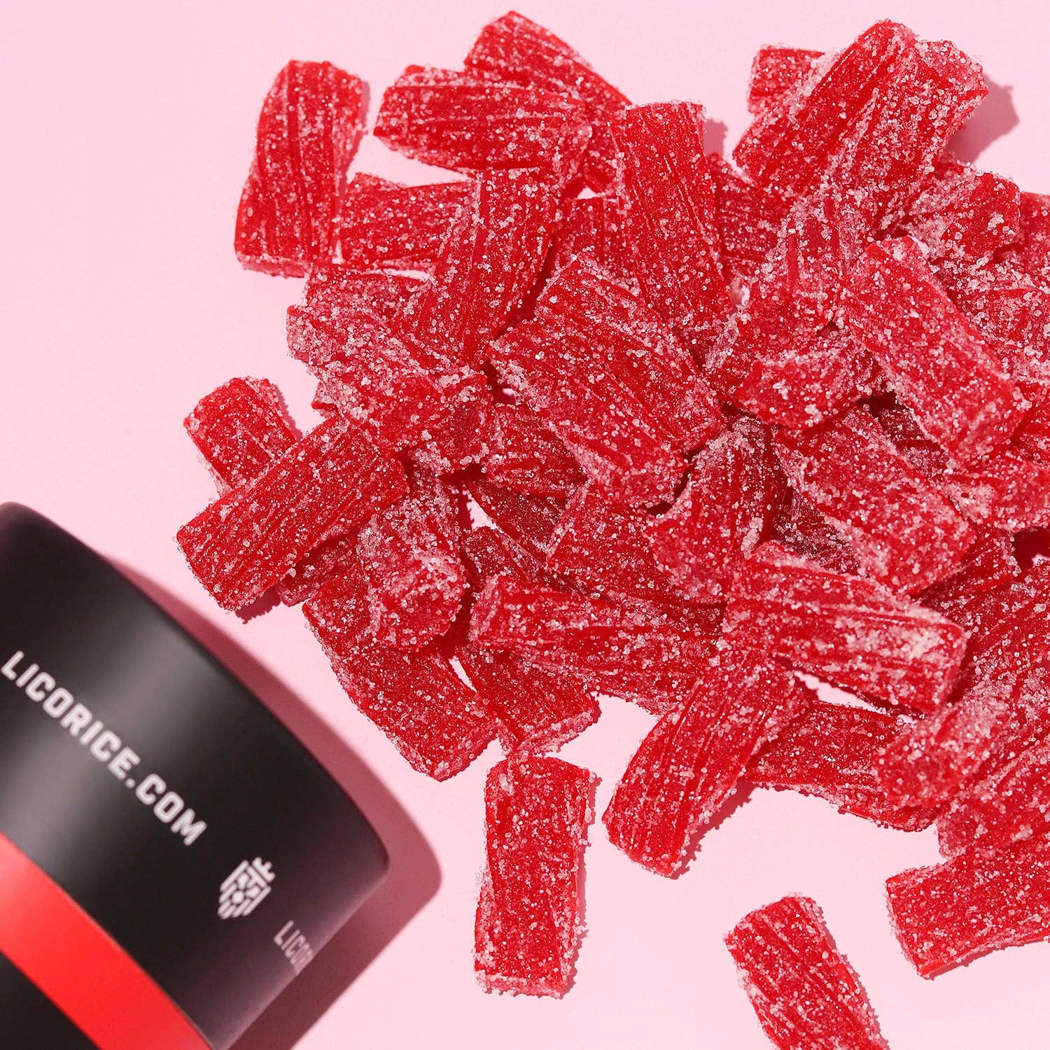 Licorice.com | Caramels.com | Taffy.com - Wholesale Licorice - Strawberry Sour Licorice Twists - (8oz Tube)2
