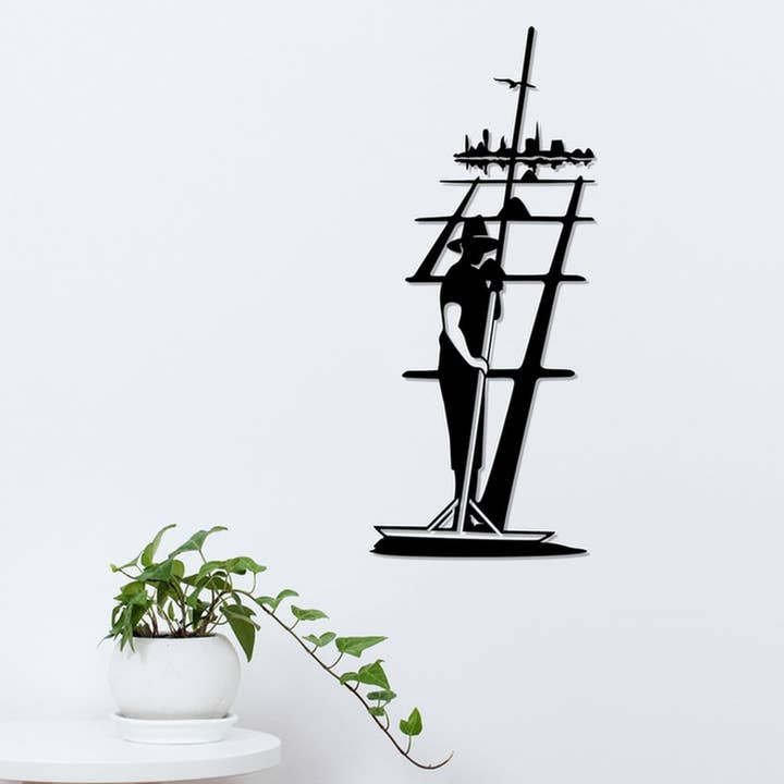 The Salt Worker in the Salt Marshes of Guérande for wholesale by Silhouest