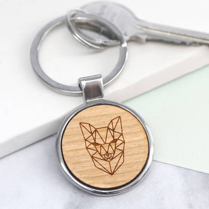 Llavero Fox con bisel redondo para venta al por mayor de Joanna Emily