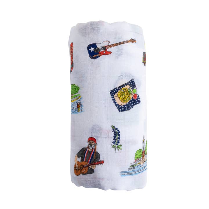 Little Hometown - Wholesale Swaddle - Baby - Austin Baby Swaddle Blanket (Unisex)