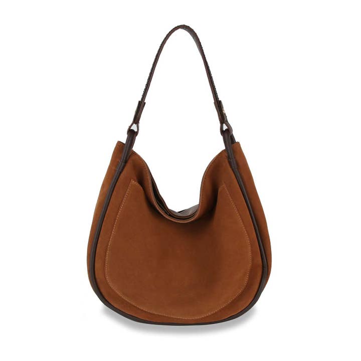 Classic Genuine Leather Hobo Handbag for wholesale by Handbag Express
