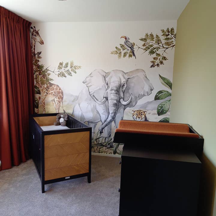 Walloha - Vente Décoration murale – enfant et bébé - Papier peint animalier - SAFARI ADVENTURE - Behang kinderkamer12