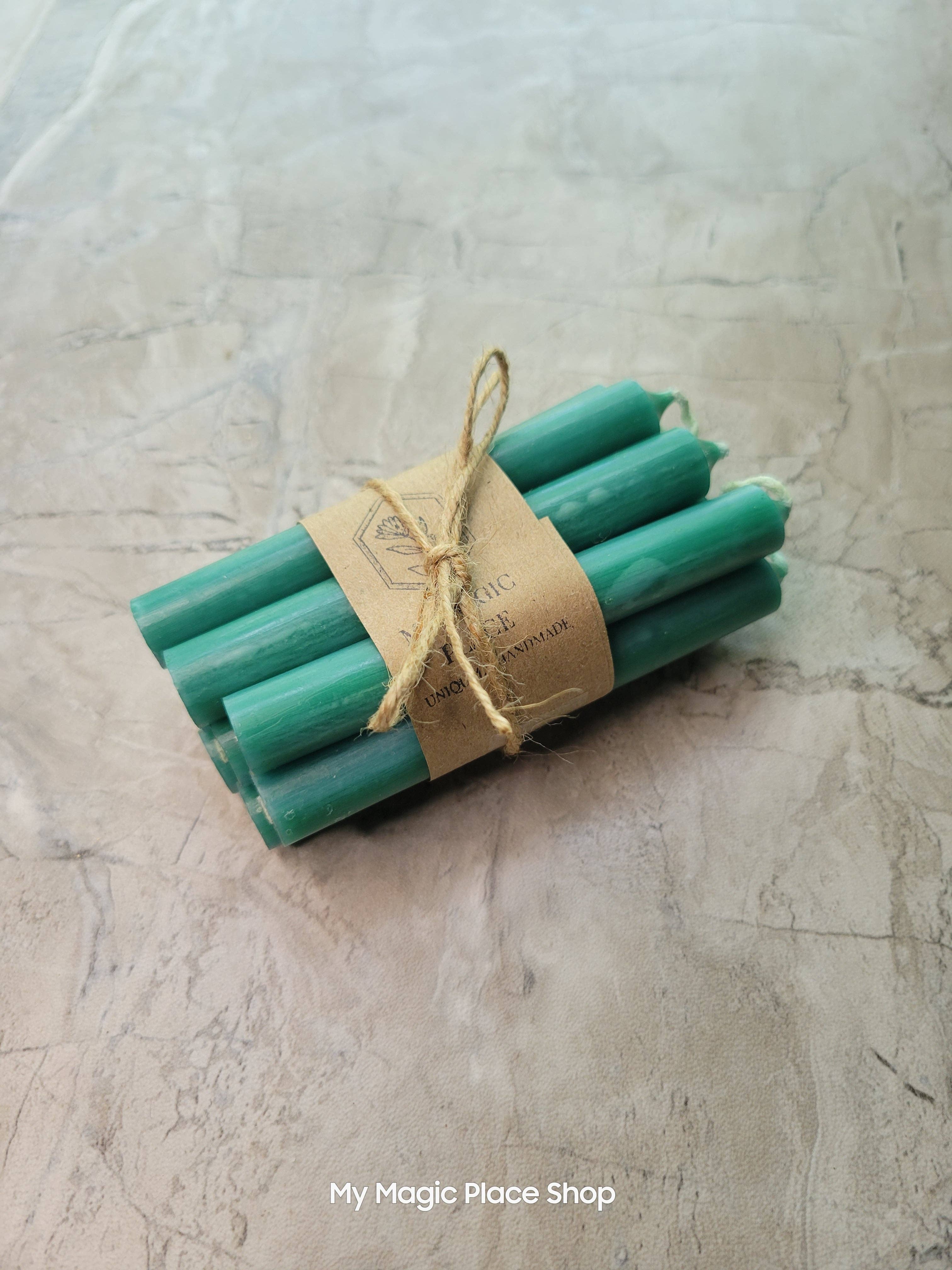 My Magic Place Shop - Wholesale Tapered Candle/Candlestick - Set of 10 mini Candles 4" chime unscented Home Decor8