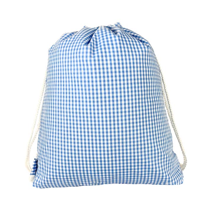 Baby Blue Gingham Sling Backpack | Mint for wholesale by Mint