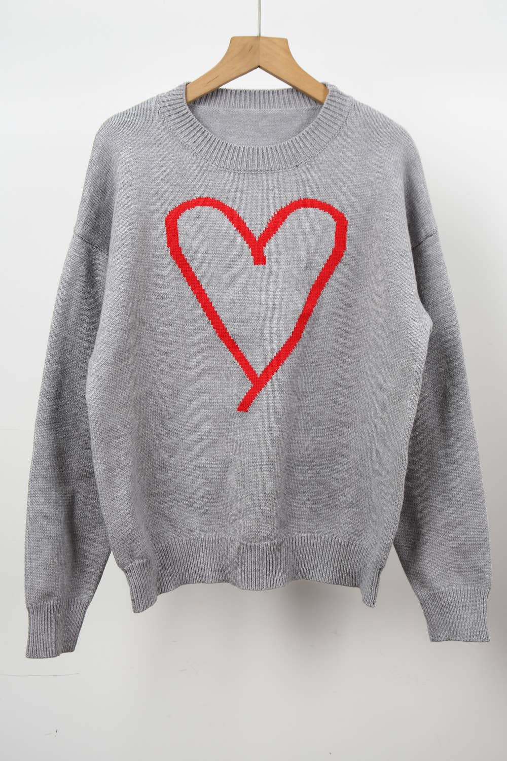 Hope & Sunshine - Wholesale Knit Sweater - Women's - Valentine's Heart Pullover Sweater54