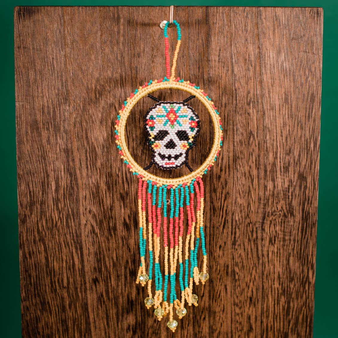 Lucia's Imports - Wholesale Dream Catcher - Sugar Skull Skeleton Dream Catcher (Closeout)1