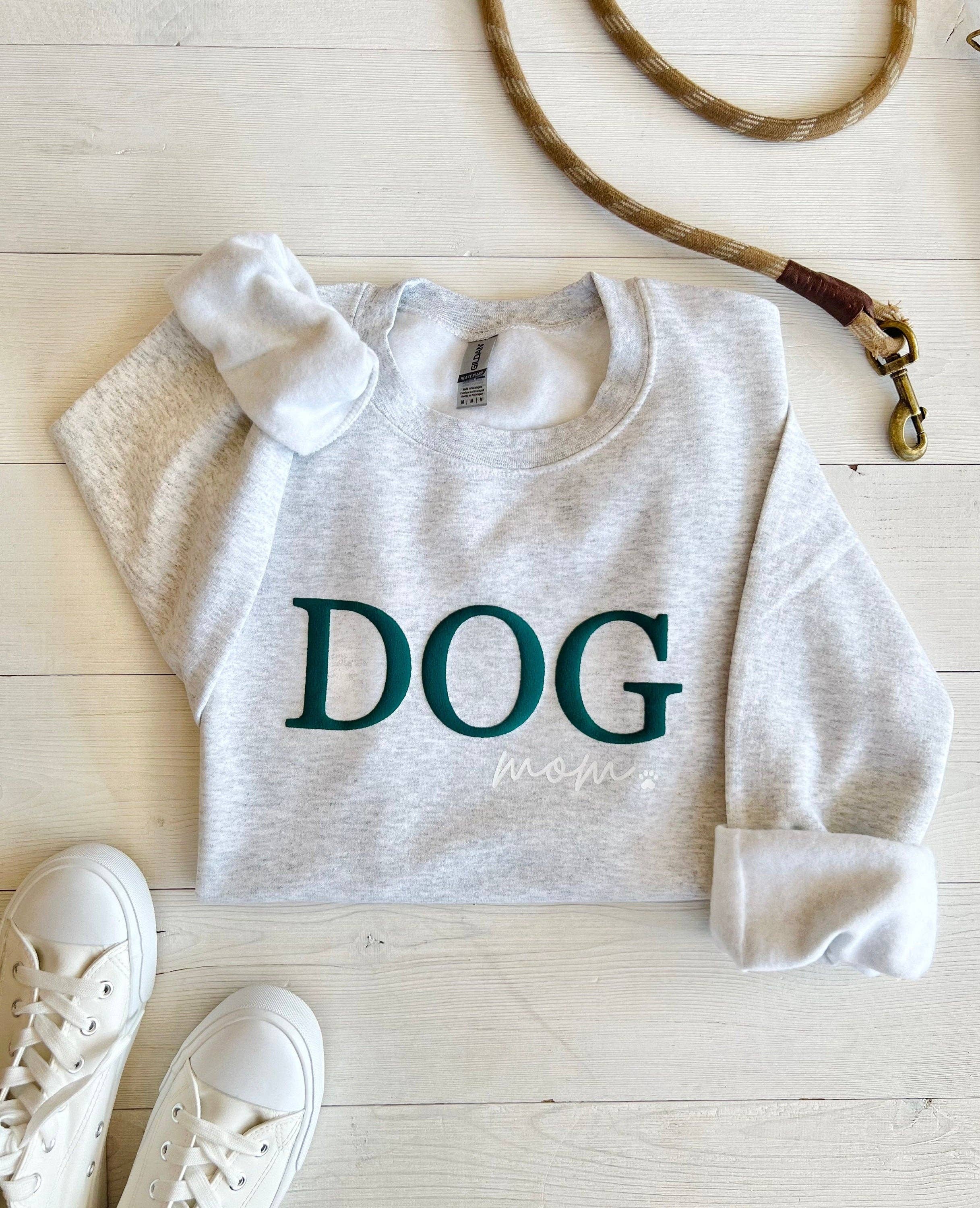 Up2ournecksinfabric - Wholesale Graphic Sweatshirt - Women's - Embossed Dog Mom Sweatshirt6