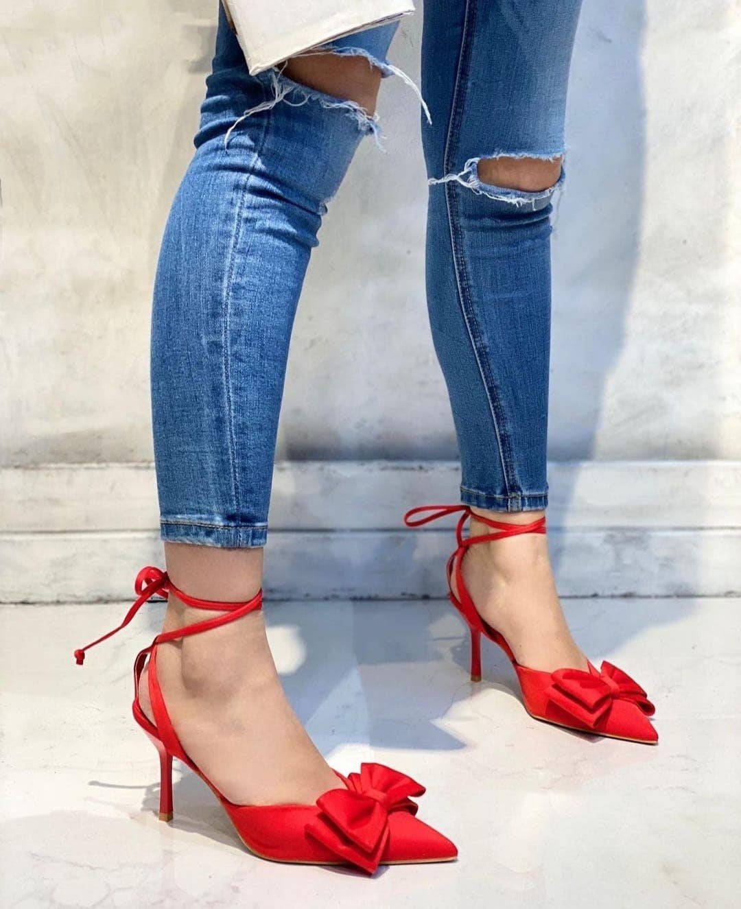 Vera Shop – Großhandel High Heels – Damen – Ballerinas mit Schmuckschleife0