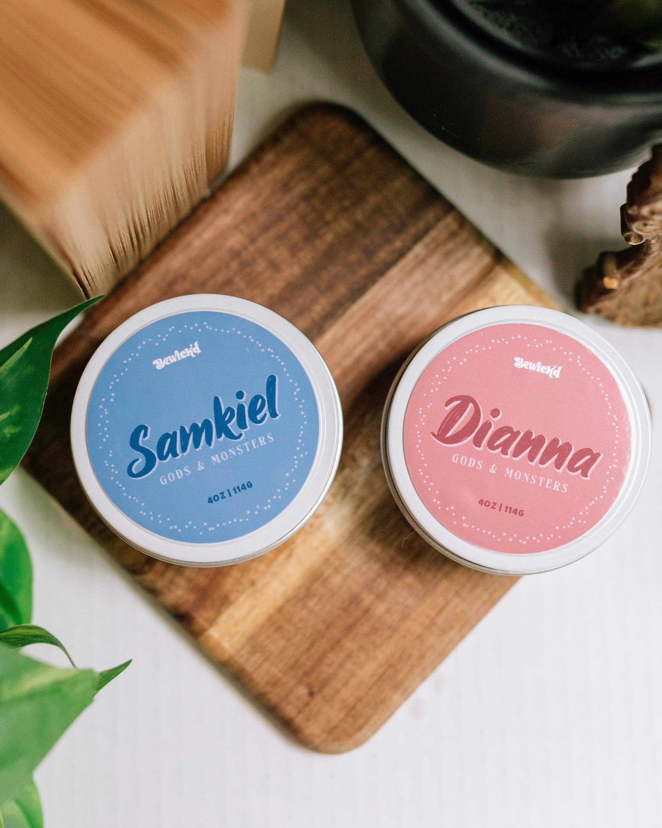 Bewick'd Studio - Wholesale Travel Candles - Dianna 4oz Candle - Licensed Gods & Monsters Bookish Merch1