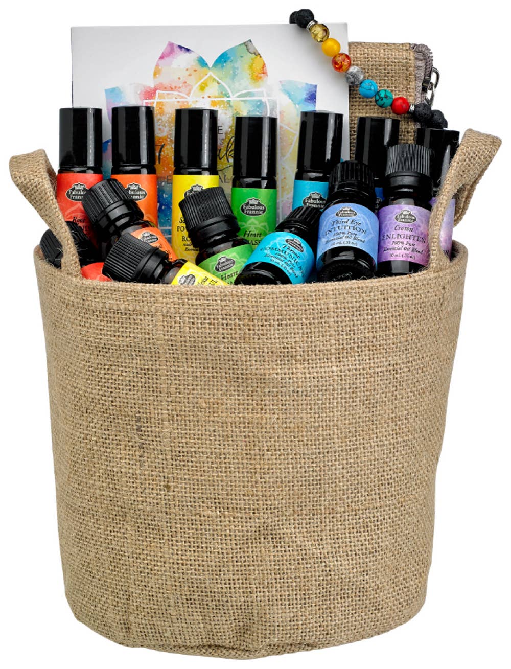 Fabulous Frannie, Inc - Vente Set de pochettes cadeaux - Panier cadeau Chakra Healing