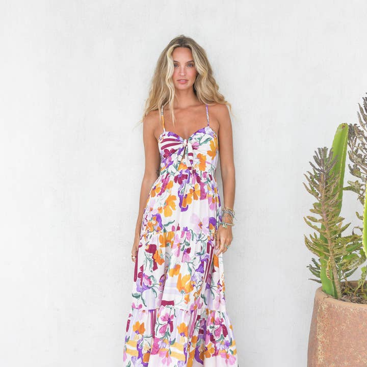 ROBE MAXI BAMBI IMPRIMÉE SWEET LILLY pour la vente par Jaase