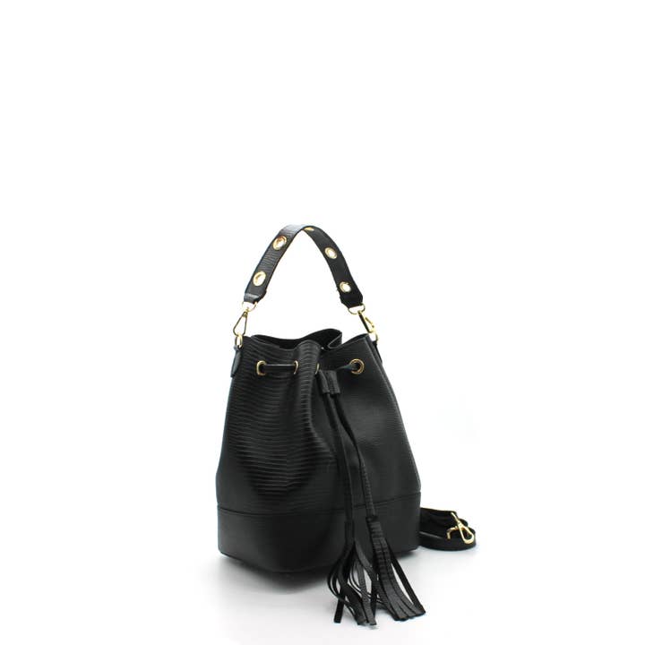 Vimoda – wholesale Shoulder bag – women's – Suede leather bucket bag 4