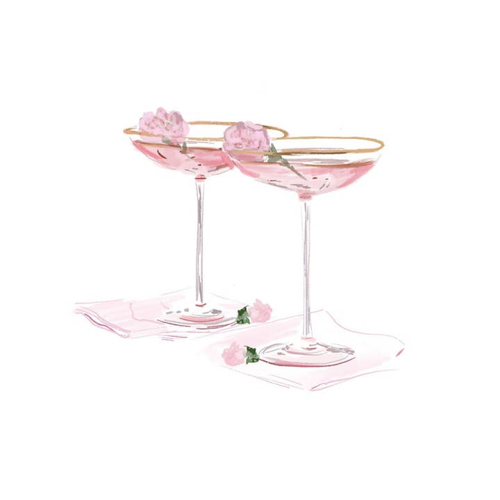 CHEERS - Stampa artistica per la vendita all'ingrosso da parte di Rebecca Illustrated