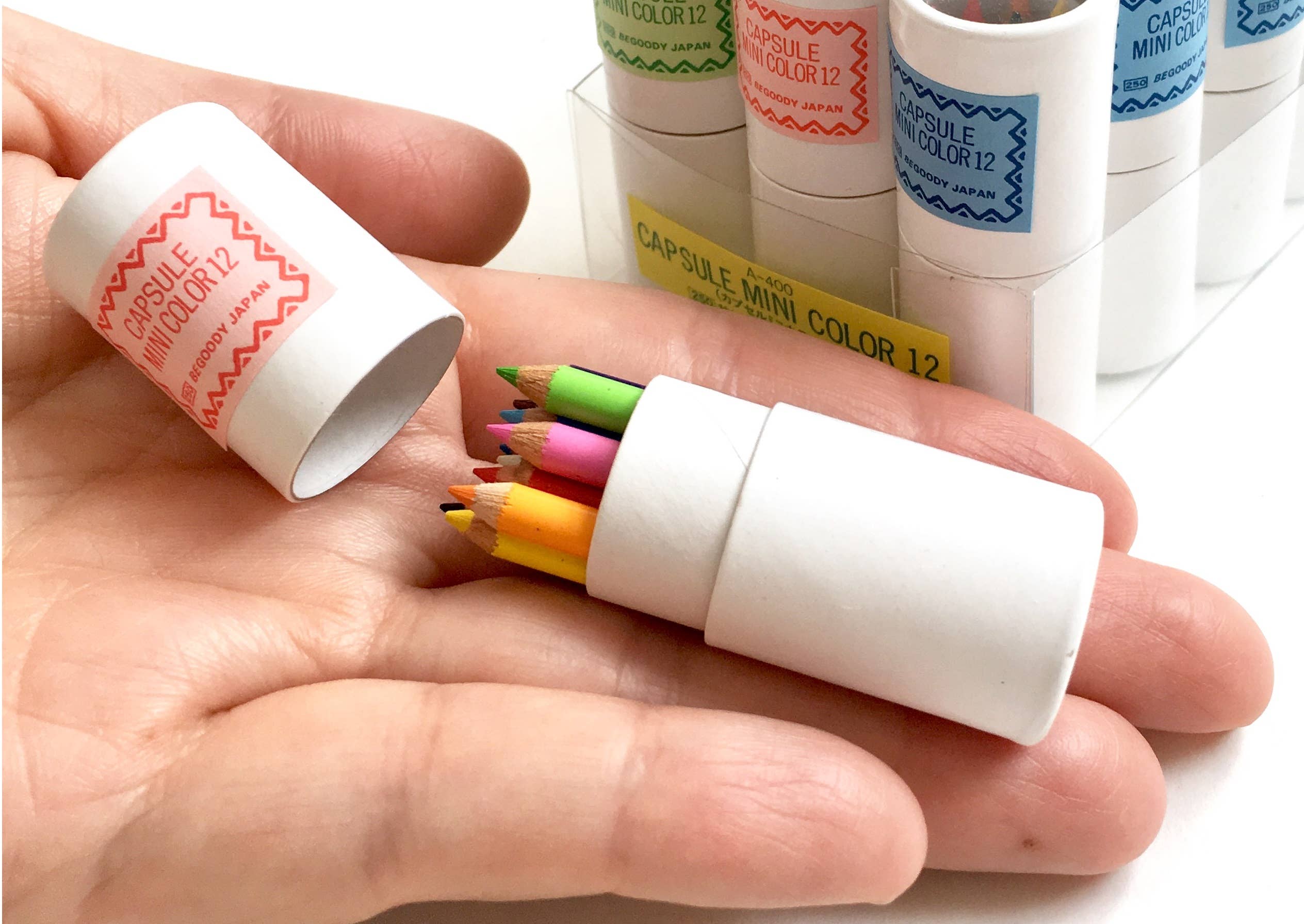 BCmini - Wholesale Colored Pencil - 21602 12 sets of 12 mini pencils in mini paper tube-1214