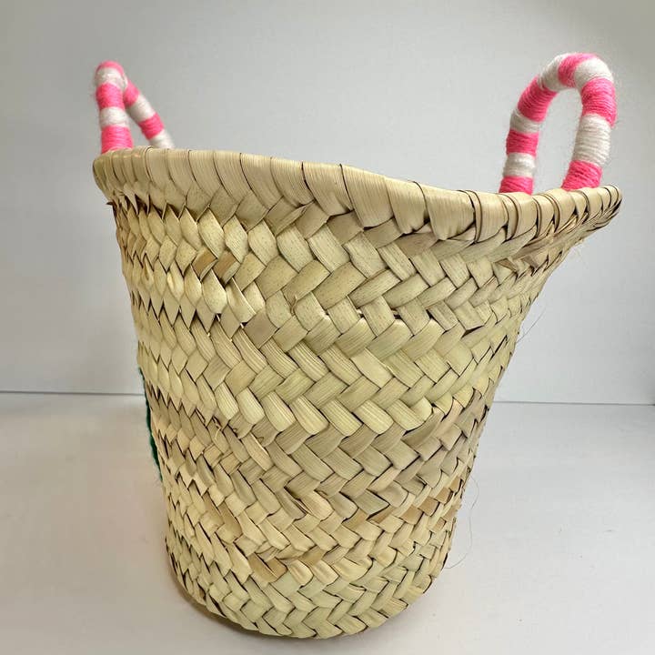 craftberber - Wholesale Beach Bag - Handwoven Straw Mini Tote Bag, Crochet Fruit Design