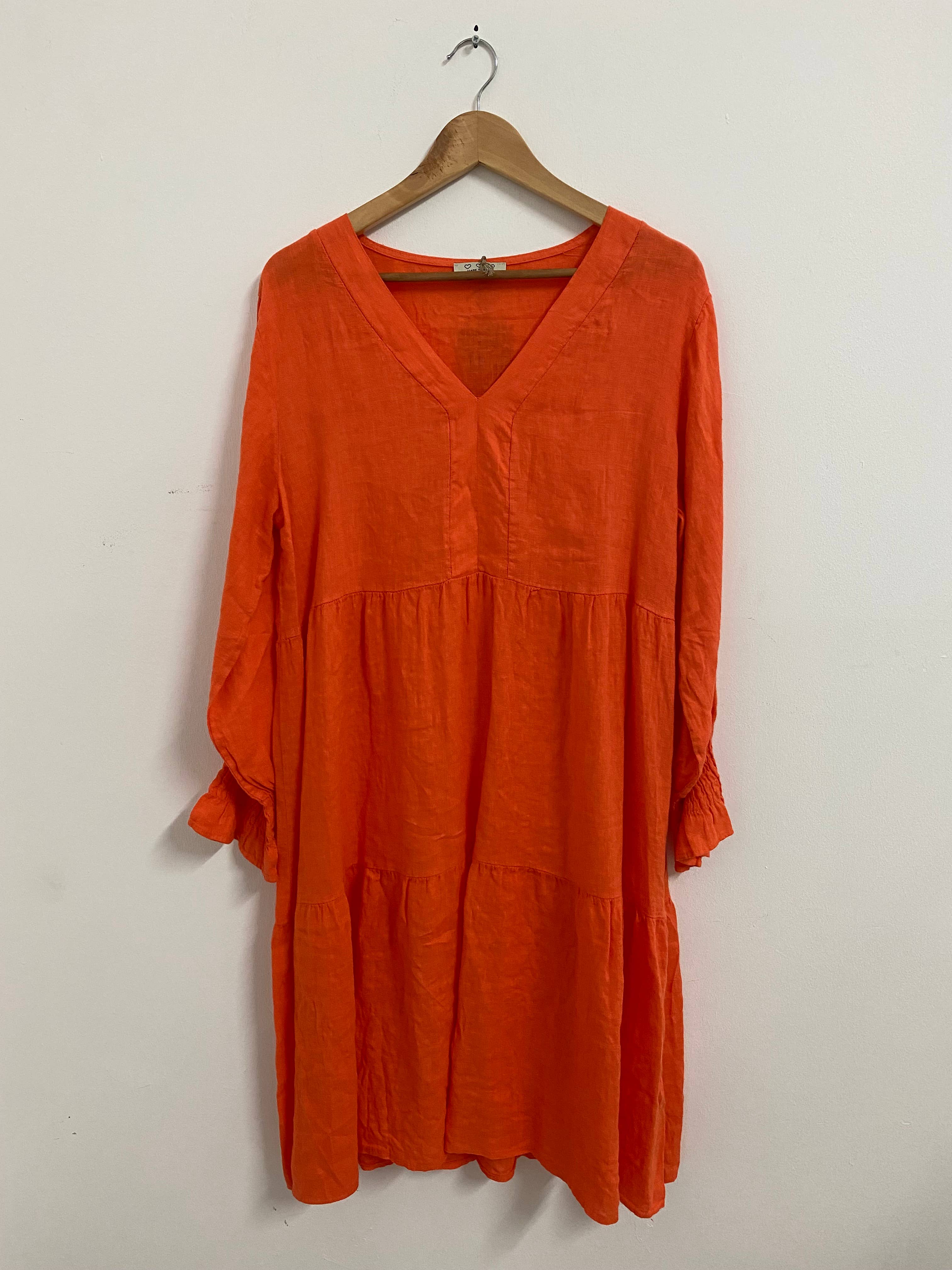 ORNELLA PARIS - Wholesale Dress - Women's - LEL-R5223 linen dress0