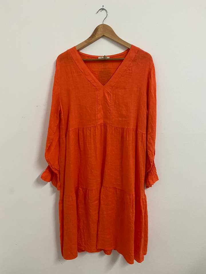 ORNELLA PARIS - Vente Robe – femme - Robe en lin LEL-R5223