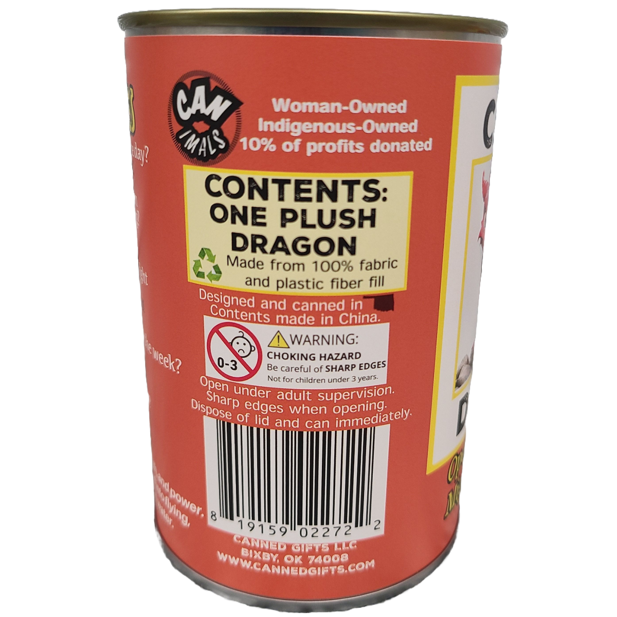 Canned Gifts - Wholesale Stuffed/Plush Toy - Kids & Baby - Canned Dragon | Stuffed Animal Plush w/Jokes | Unique Gift5