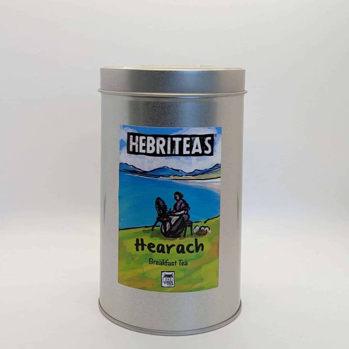 Hearach (Harris) Breakfast Tea Tin & 50 Tea Bags for wholesale by Tiree Tea