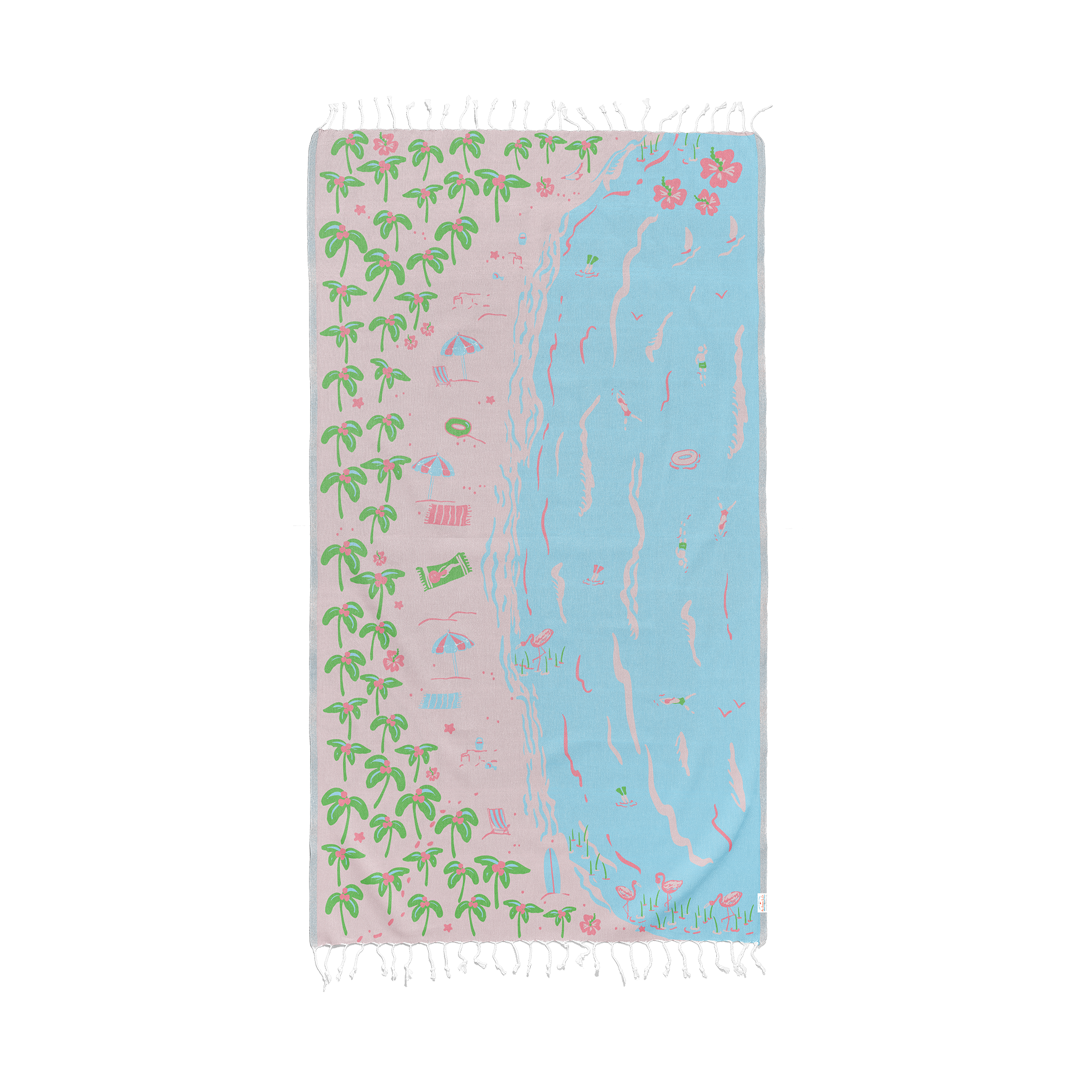 Ramus & Co. - Wholesale Beach Towel - Pink Cove Turkish Beach Towel1