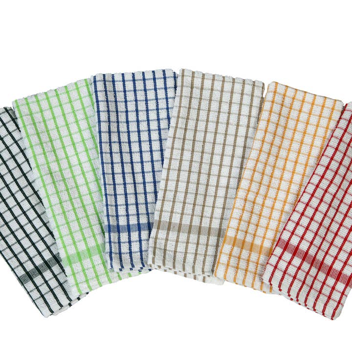 Soft Textiles - Wholesale Tea Towel - Kitchen Towels 12 Pack 15 x 25 Inches, 100% Ring Spun Cotton