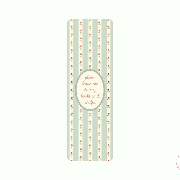 Please Leave Me To My Books And Crafts - Bookmarks for wholesale by Paperback Fable & Co.