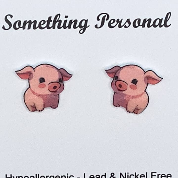 Prissy Pig Earrings for wholesale by Something Personal
