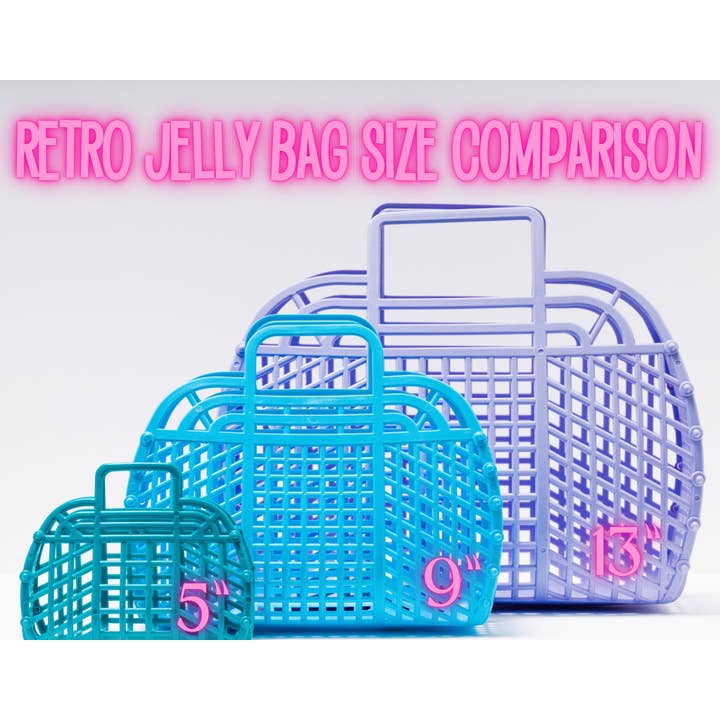 JustforZo boutique, Inc. - Wholesale Basket - Medium Retro Jelly Baskets, Bags - 𝙈𝙖𝙙𝙚 𝙞𝙣 𝙐𝙎𝘼!4