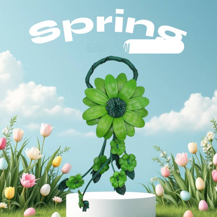 Sunflower Handmade leather inc - Wholesale Keychain - Women's - Large Leather Sunflower Keychain Bag Charm12